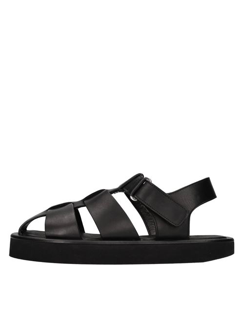 Sandali flat in pelle STUDIO NICHOLSON | CASSIUS SNW-1380 SOFT CALF LEATHERNERO